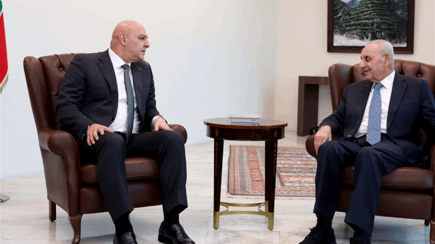 Lebanon's President Joseph Aoun meets Speaker Nabih Berri