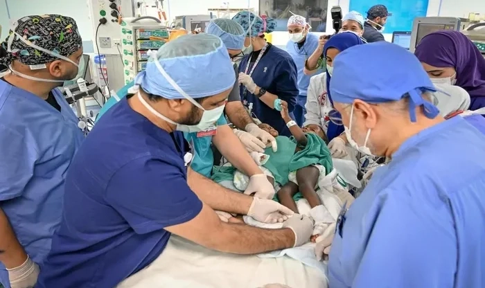 Saudi Surgeons Perform Complex Separation of Burkinabe Conjoined Twins