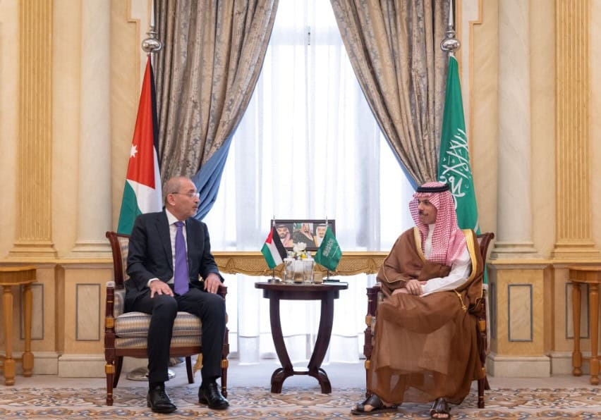 Saudi FM, Jordanian Counterpart Discuss Gaza Developments