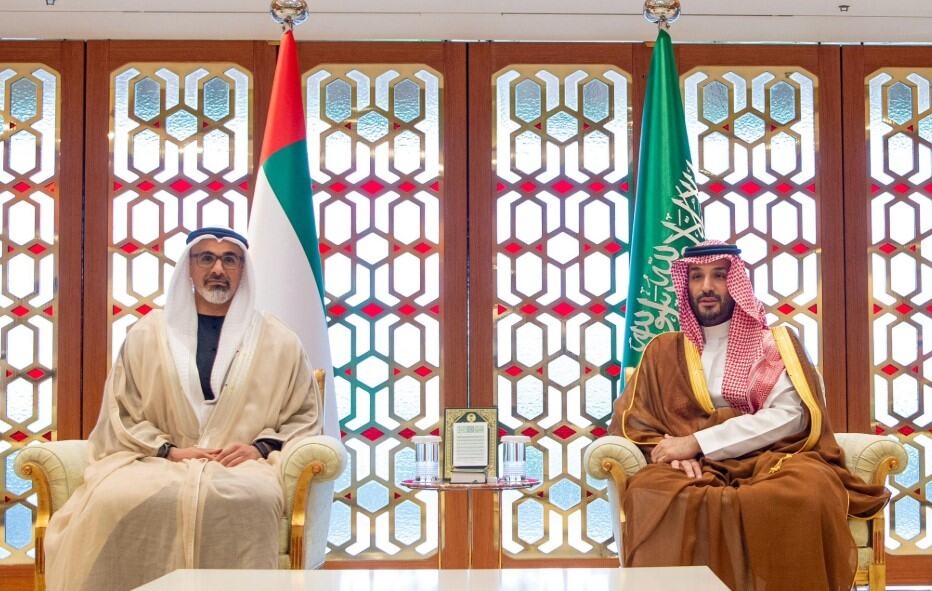 Crown Princes of Saudi Arabia, Abu Dhabi Discuss Joint Cooperation