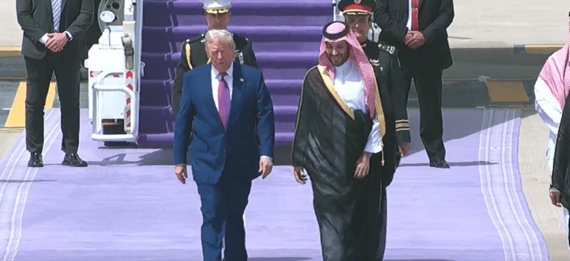 Video: Saudi Crown Prince Receives Trump in Riyadh