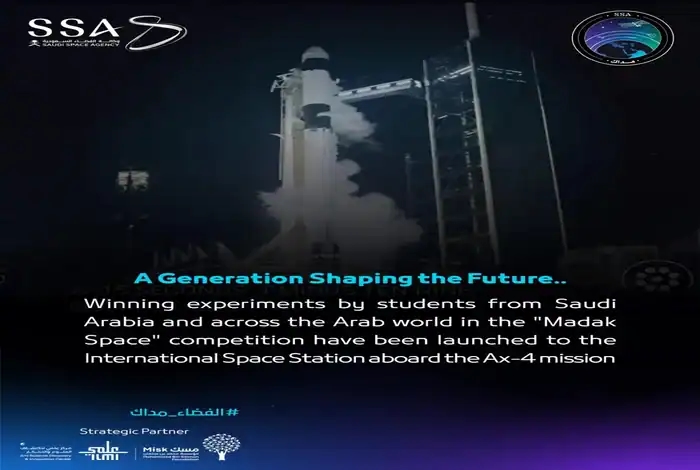 SSA Launches ‘Madak Space' Experiments to International Space Station