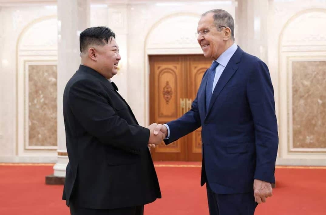 North Korean Kim Backs Russia's War in Ukraine During Lavrov Visit