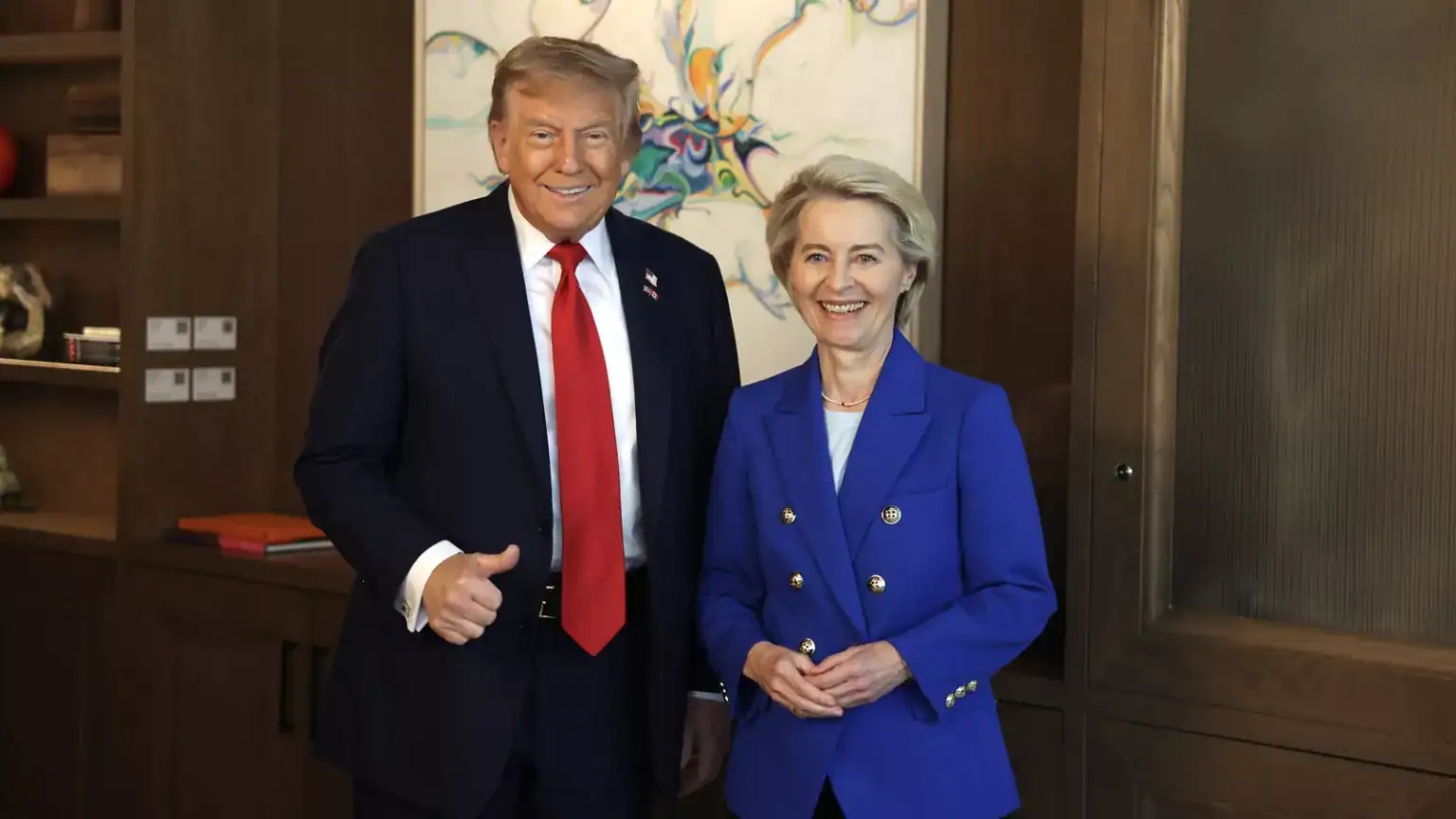 Trump, EU Chief Set for Crucial Trade Talks in Scotland