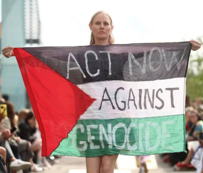 Copenhagen Fashion Week Turns into Public Display of Gaza Solidarity