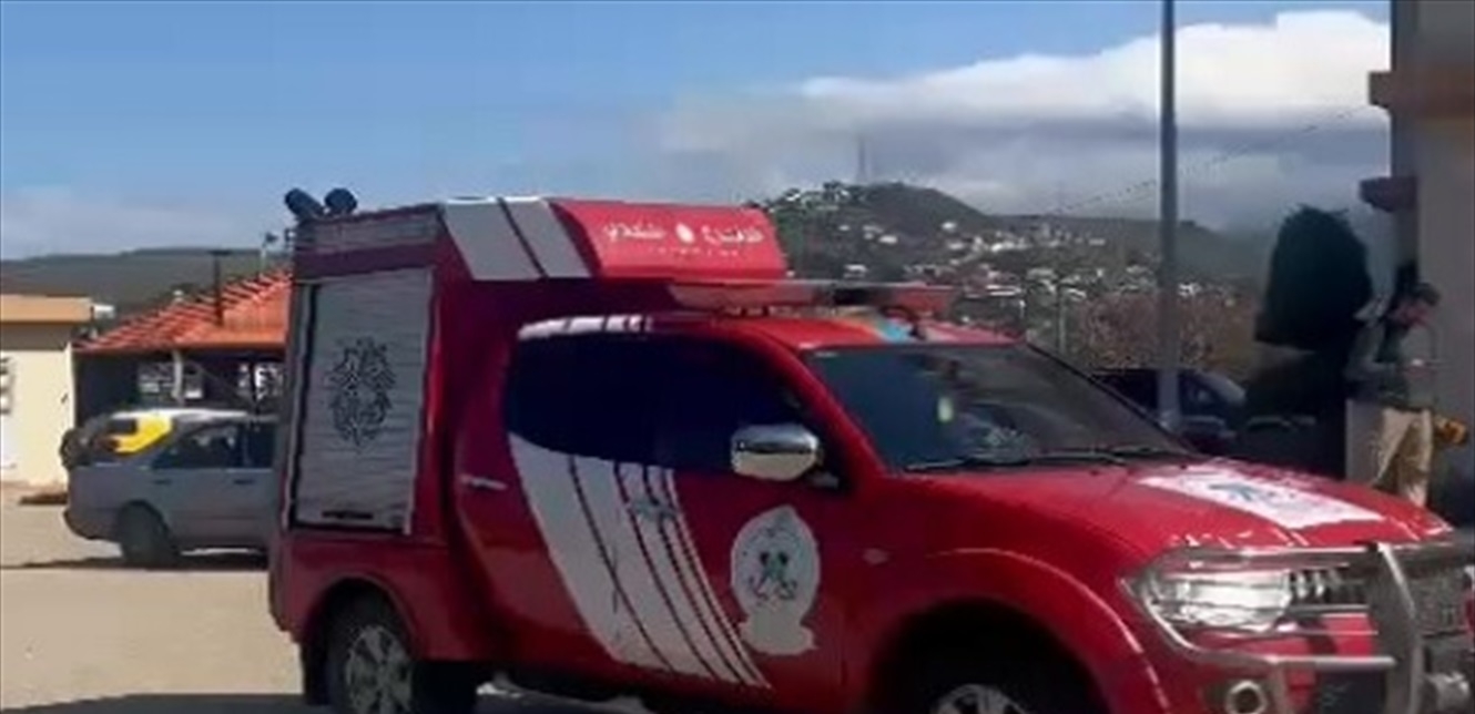بالفيديو... حريق داخل جامعة في عكار