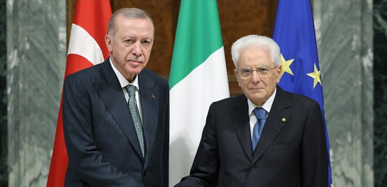 أردوغان ونظيره الإيطالي يبحثان قضايا إقليمية ودولية