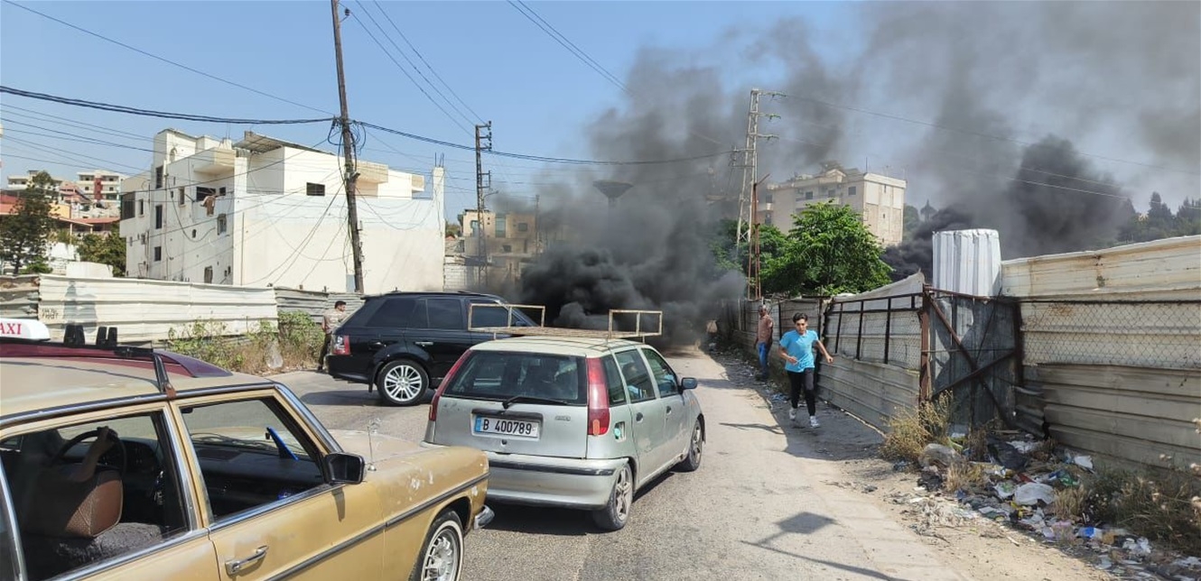 محتجون قطعوا طريق عام العيرونية