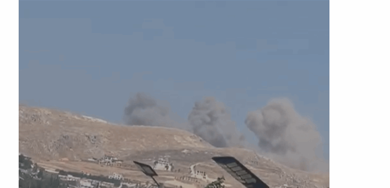 بالفيديو.. غارات إسرائيلية بقاعا