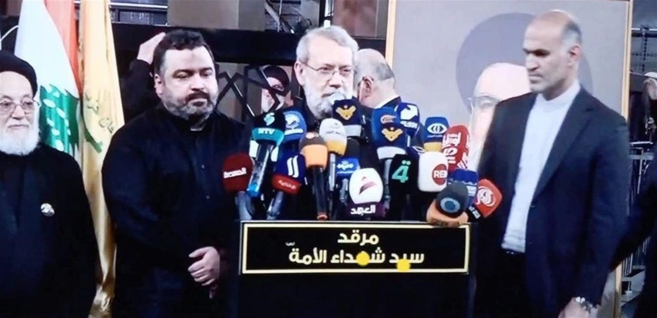 لاريجاني زار ضريح نصرالله: كان رجلاً عظيماً