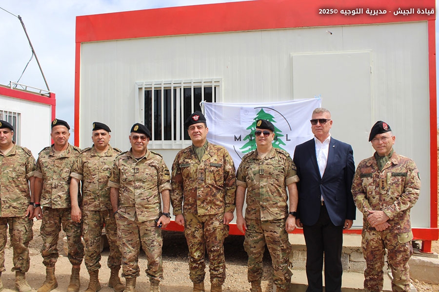 A ceremony was held for the handover of a prefabricated facility provided as a donation from the Military Technical Committee in Lebanon (MTC4L) to the LAF, at Ras Al Naqoura center