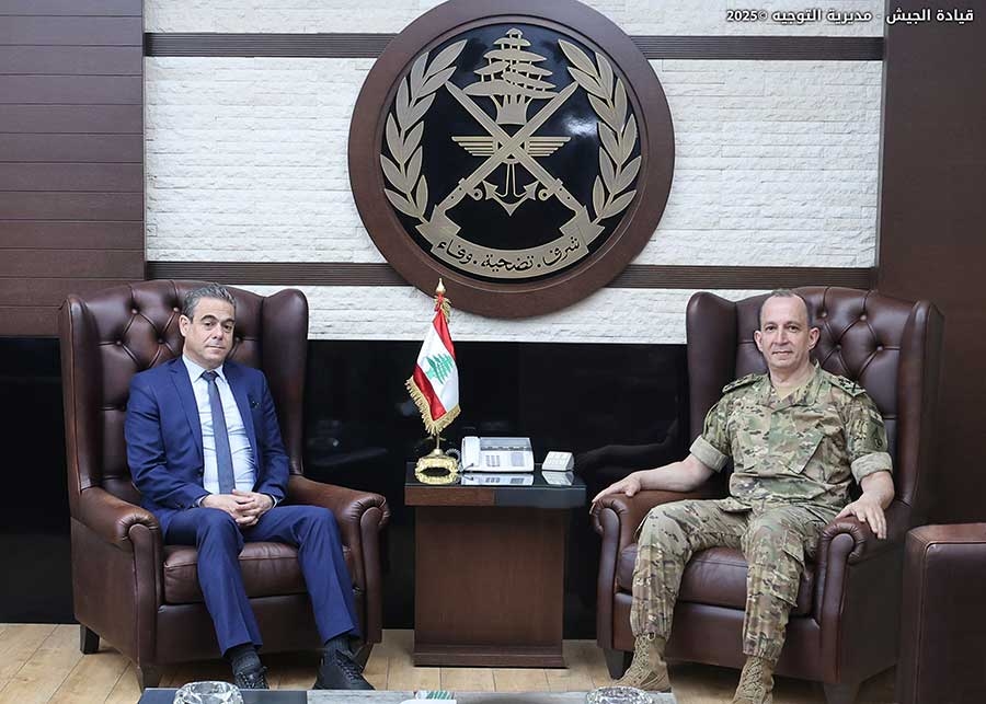 Visitors of the Lebanese Armed Forces Commander