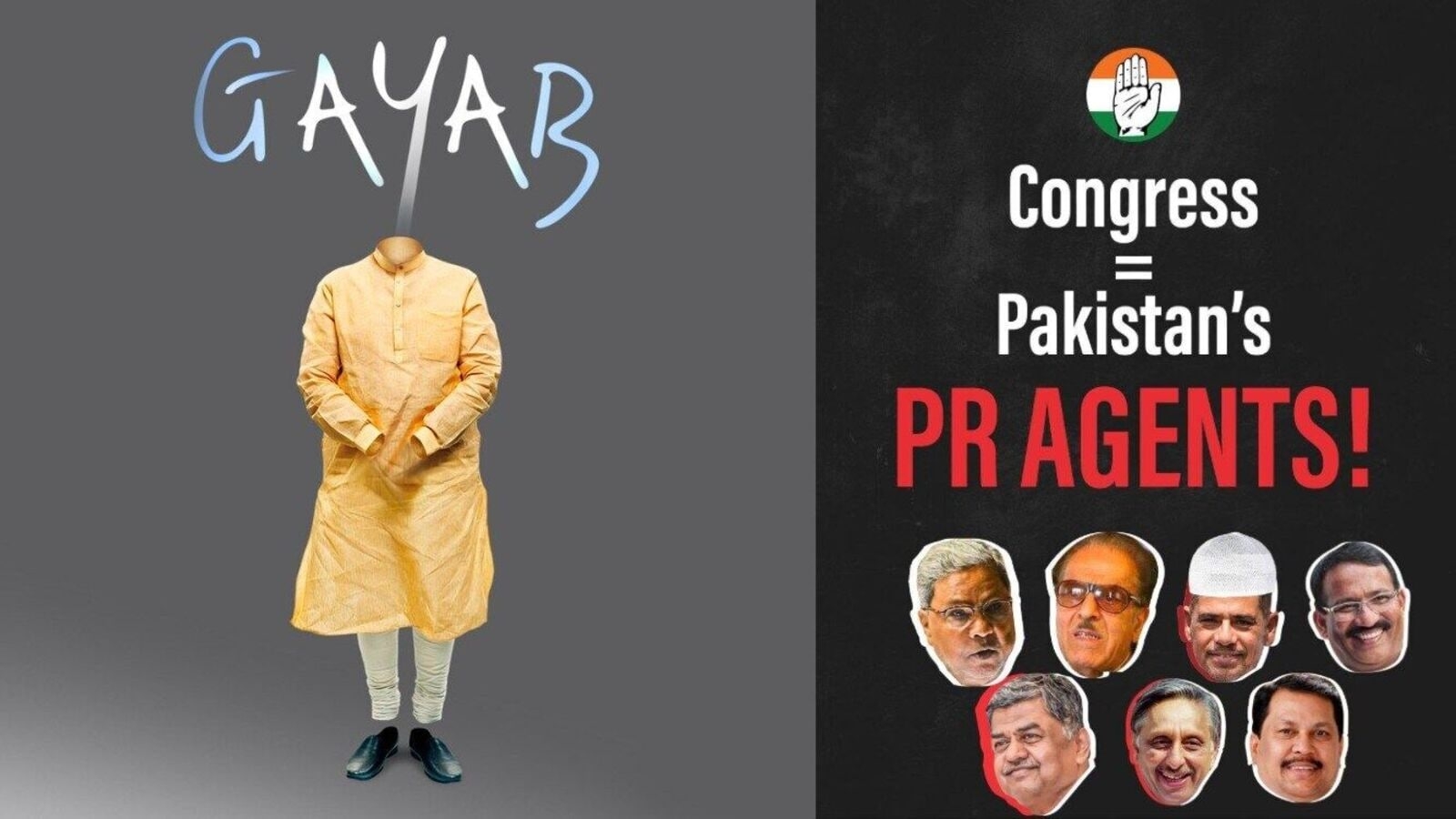‘Gayab' and gone wild: Congress poster triggers BJP fury; netizens turn to Grok