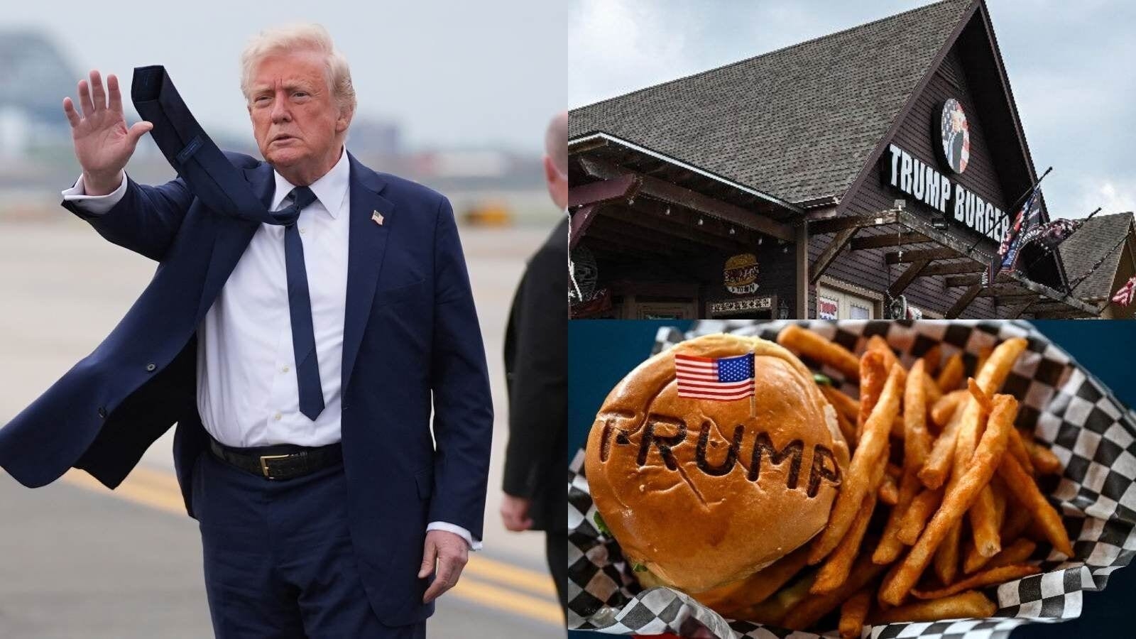'Trump burger': Texas joint brings crowd on 100 days of Donald Trump administration, offers ‘stale Biden burger' too