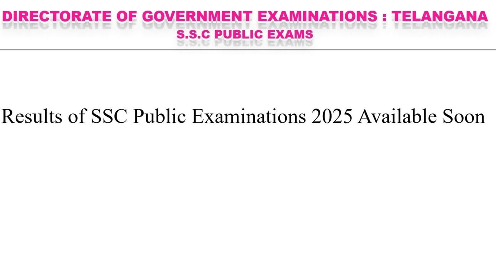 TS SSC Results 2025 LIVE: Class 10th Telangana Board marks memo to be OUT on bse.telangana.gov.in at 1 PM; how to check