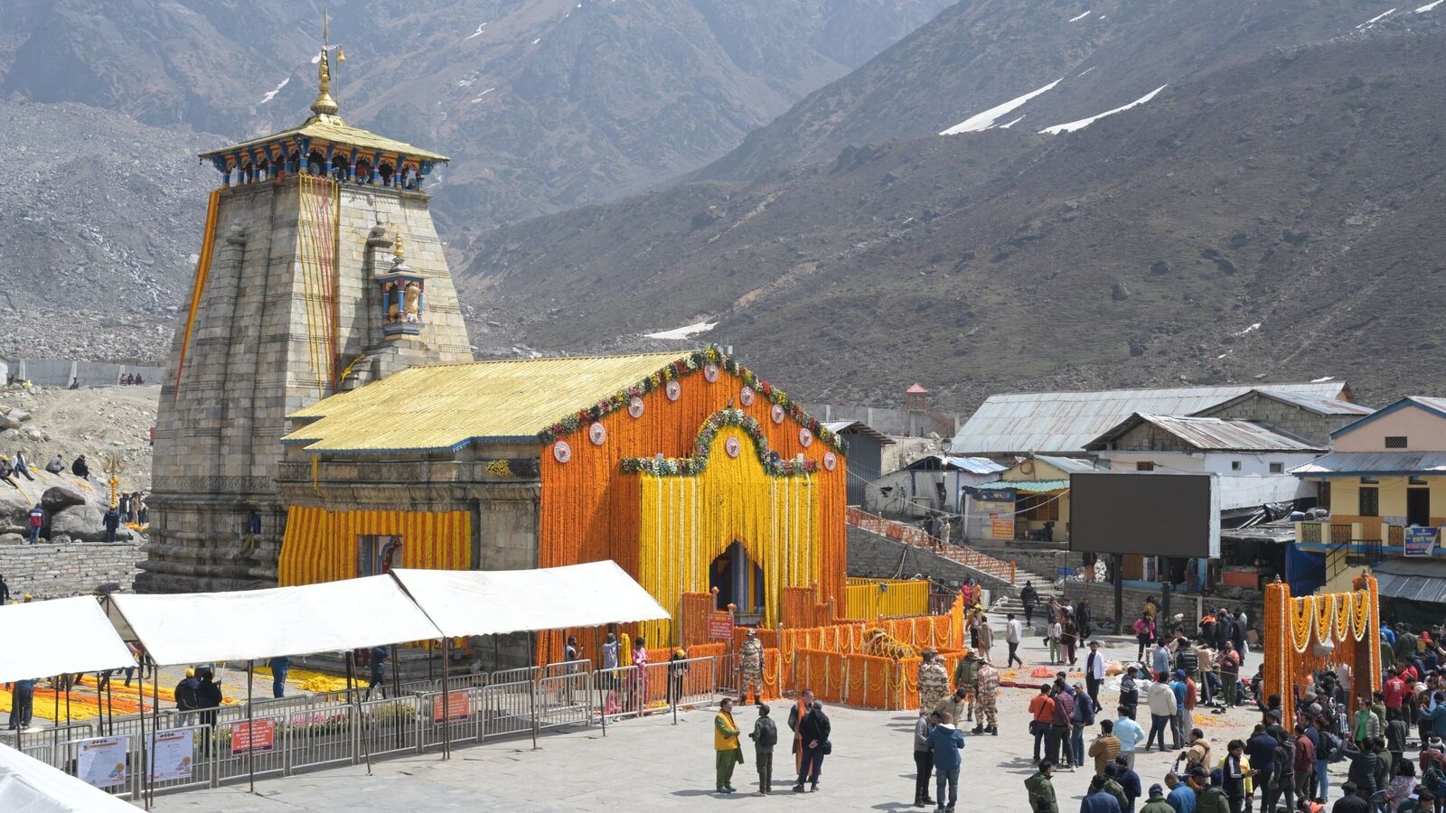 Doors of Kedarnath Dham set to open tomorrow, temple adorned with 13 quintals of flowers; security heightened
