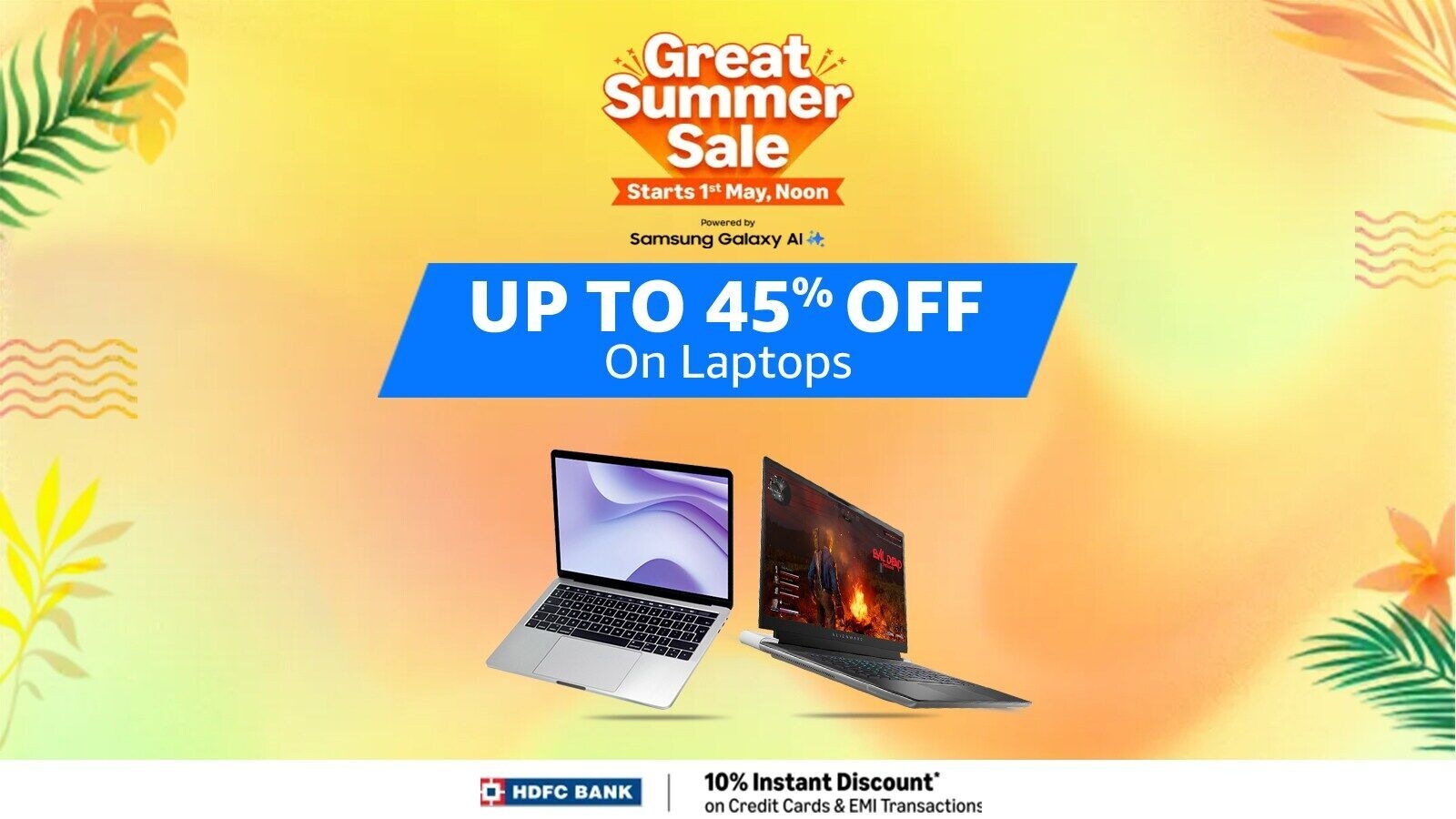 Sale ends tonight! Grab blockbuster deals on best selling laptops before Amazon Summer Sale 2025 ends—up to 45% off
