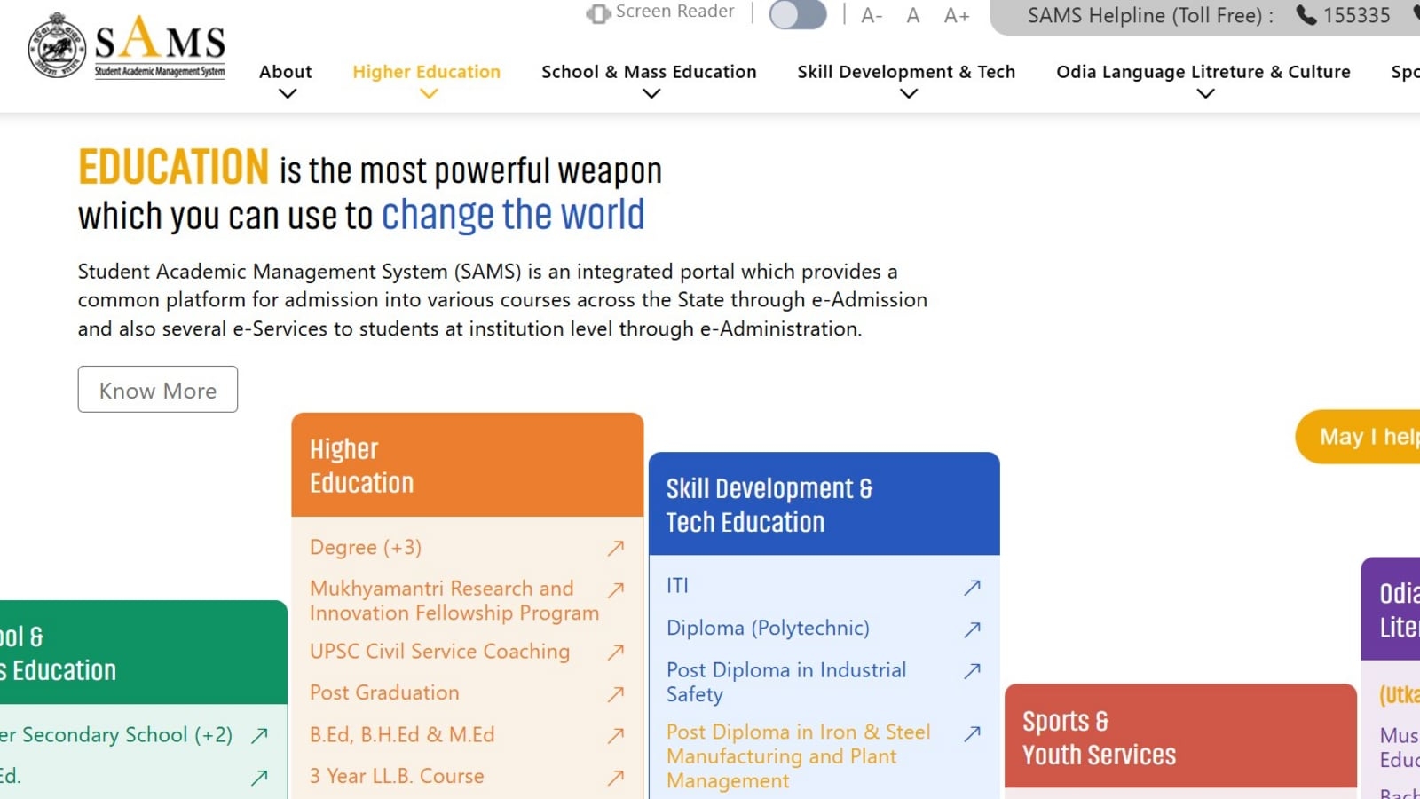 SAMS Odisha +3 admission 2025: Registration date extended till June 1 — check direct link, other FAQs