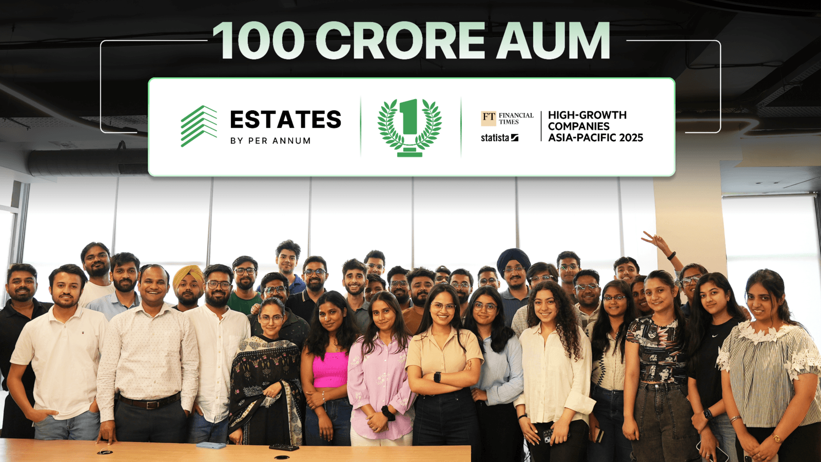 Estates by Per Annum Hits ₹100 Cr AUM in the First Month! Aiming ₹500 Cr in the Next Quarter