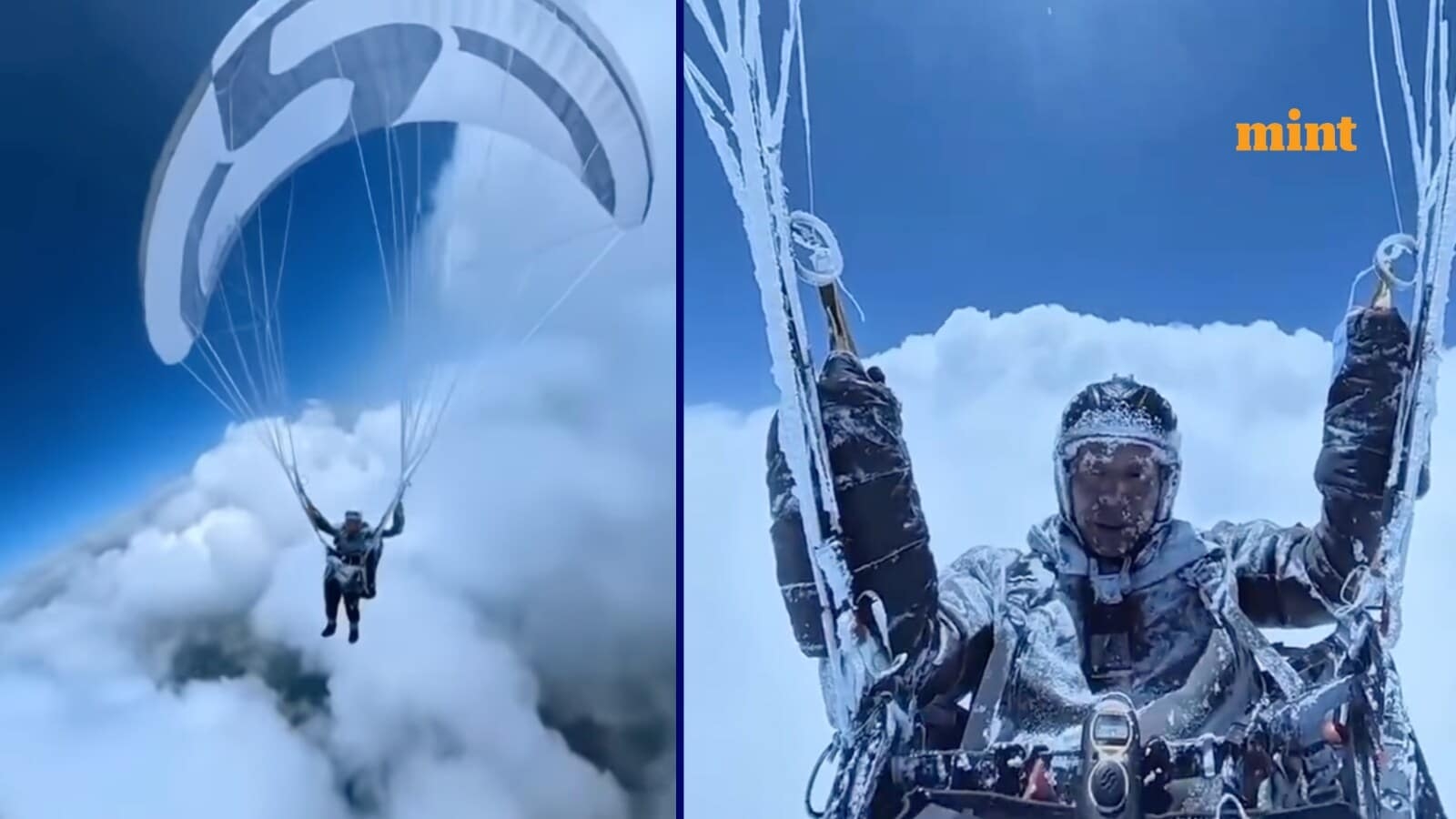 Watch: Paraglider gets sucked into clouds as high as Mount Everest, captures video of terrifying experience at -40°C