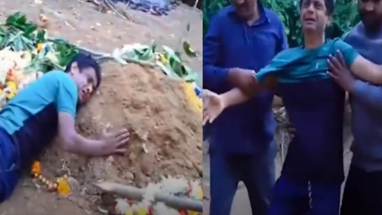 ‘Photo opportunity cost': Father of Bengaluru stampede victim refuses to leave son's grave