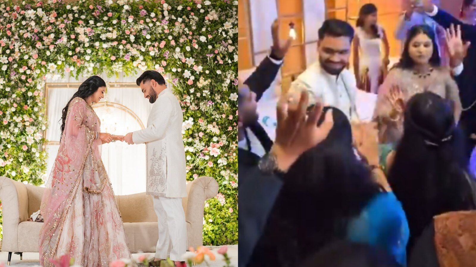 Rinku Singh and Priya Saroj groove to Gallan Goodiyaan at engagement party. Watch inside video