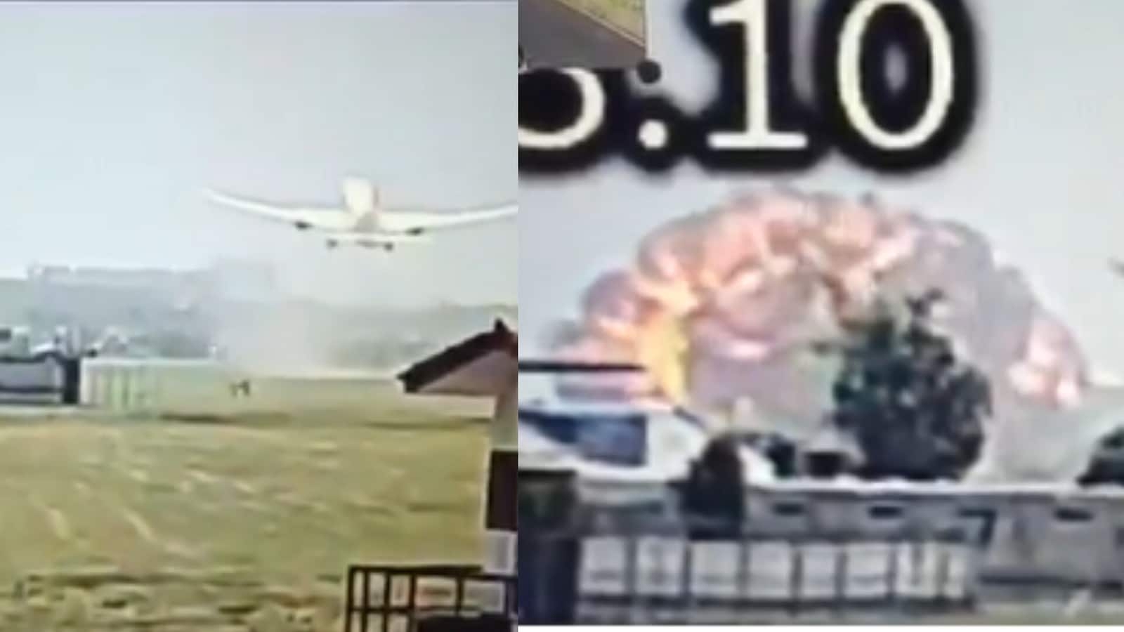 Air India plane crash caught on camera: 30 seconds after take-off flight bursts into flames