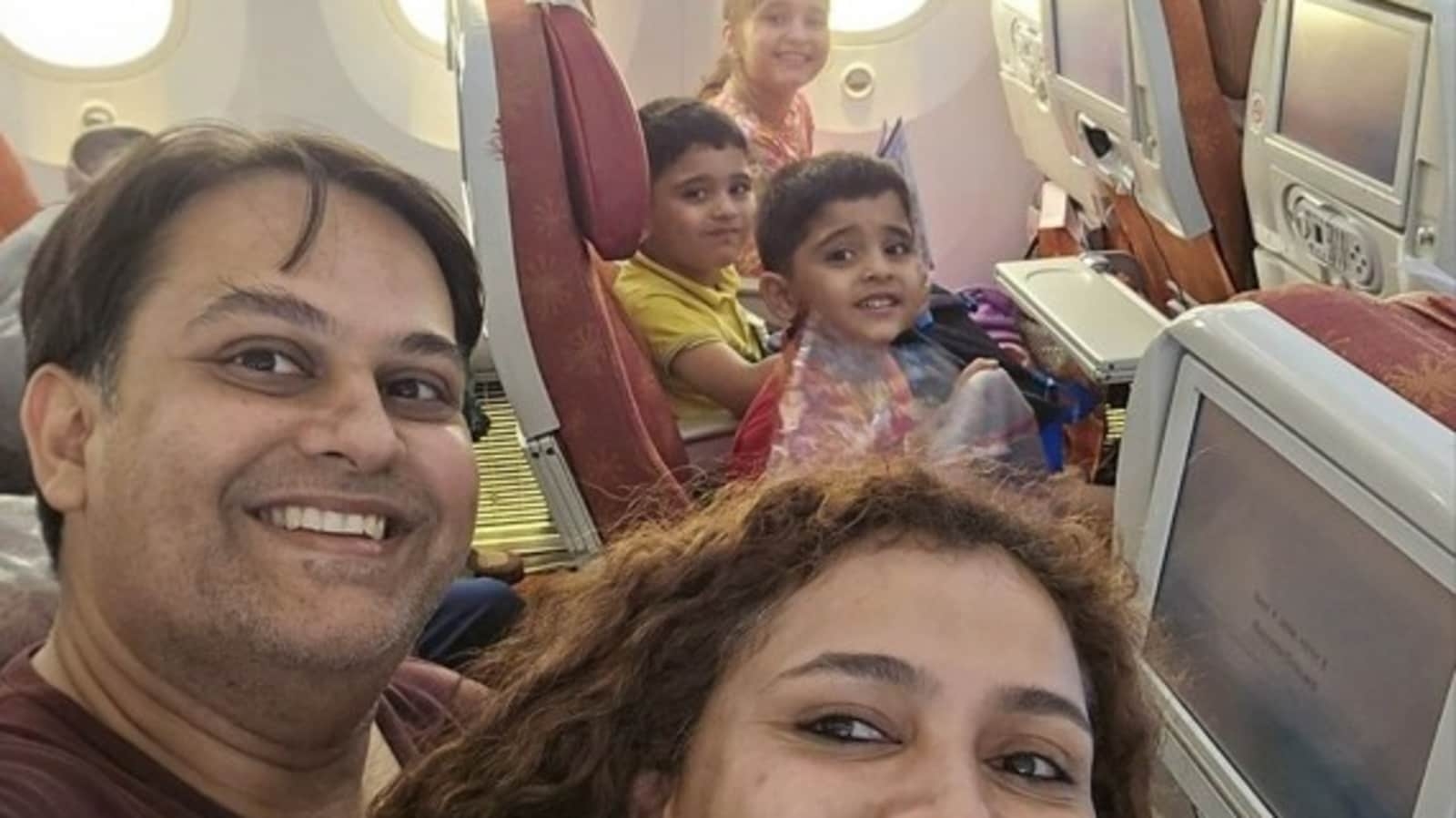 Smiling in their last moments: Doctor couple, their 3 kids took smiling selfie moments before Air India crash