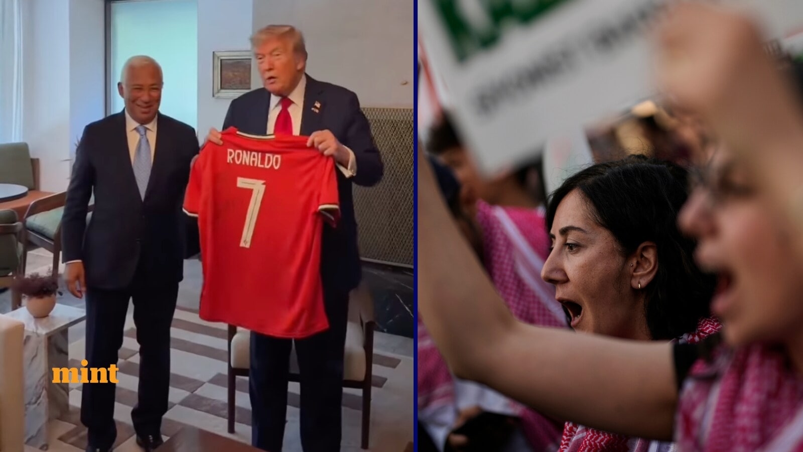 Amid Iran-Israel tension, Donald Trump gets jersey signed by Cristiano Ronaldo: US President likes the message CR7 sent