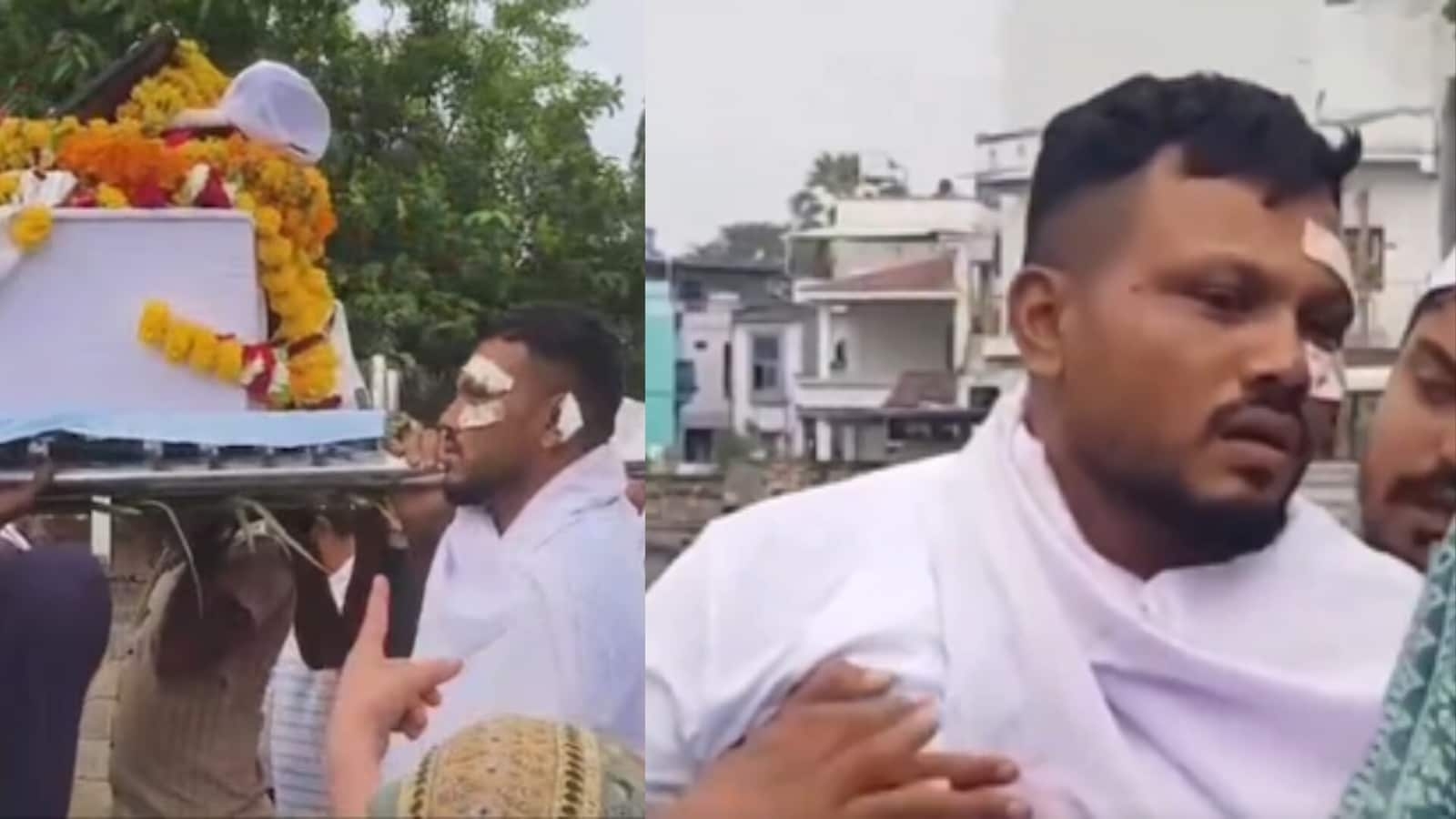 Air India plane crash: Lone survivor attends last rites of brother killed in Ahmedabad tragedy, video goes viral