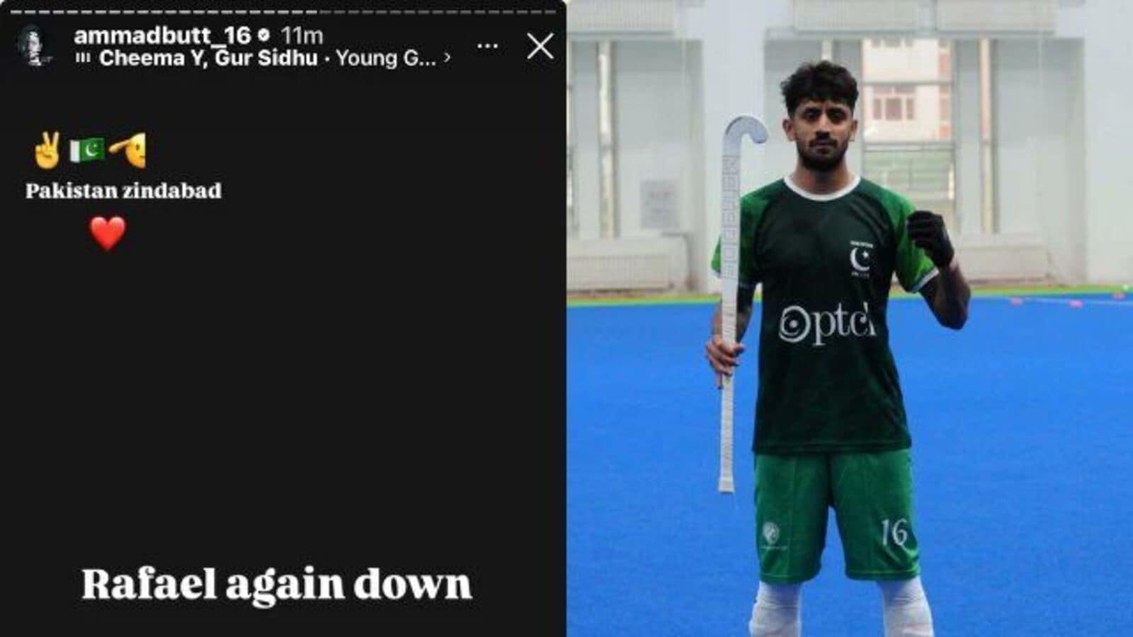 ‘Rafael down again' - Pakistan hockey captain Ammad Butt ridicules India after FIH Nations Cup semifinal win over France