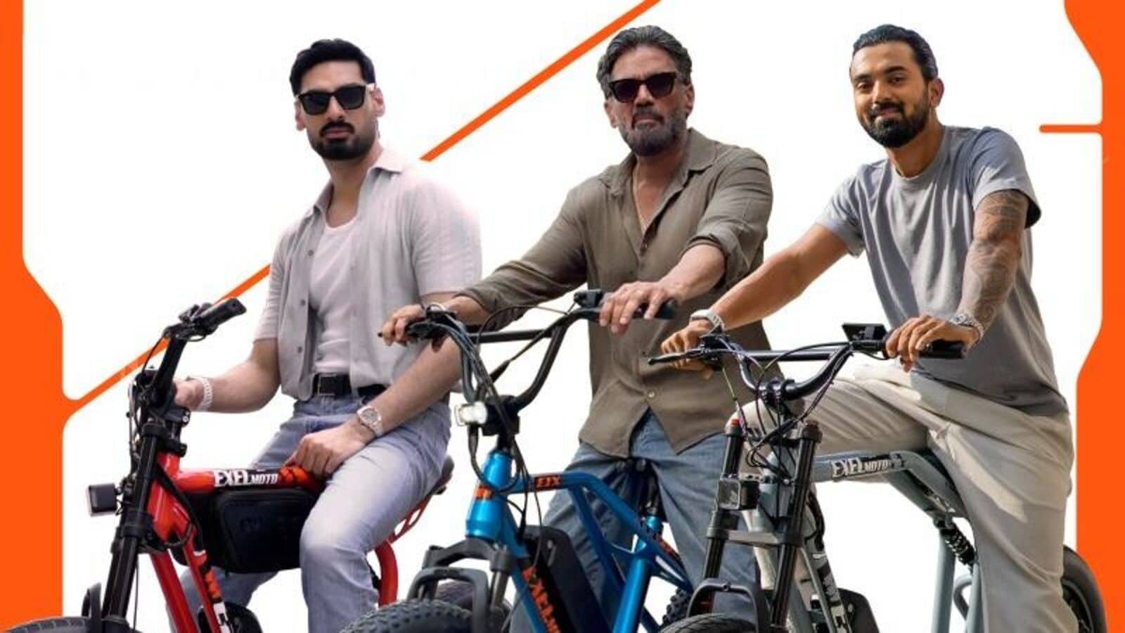 EV startup gets a celebrity boost: Suniel Shetty, KL Rahul, Ahan bet on Exelmoto's pedal-assist electric bikes