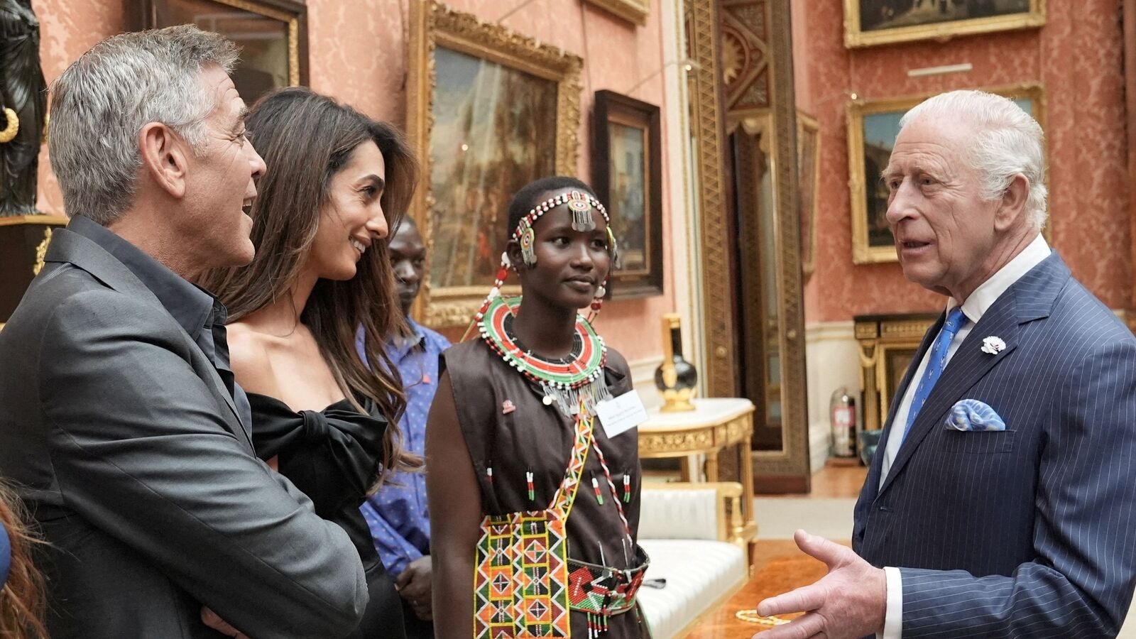 Internet reacts as George Clooney, Amal casually chat with King Charles at royal event: ‘Hands crossed, no etiquette'