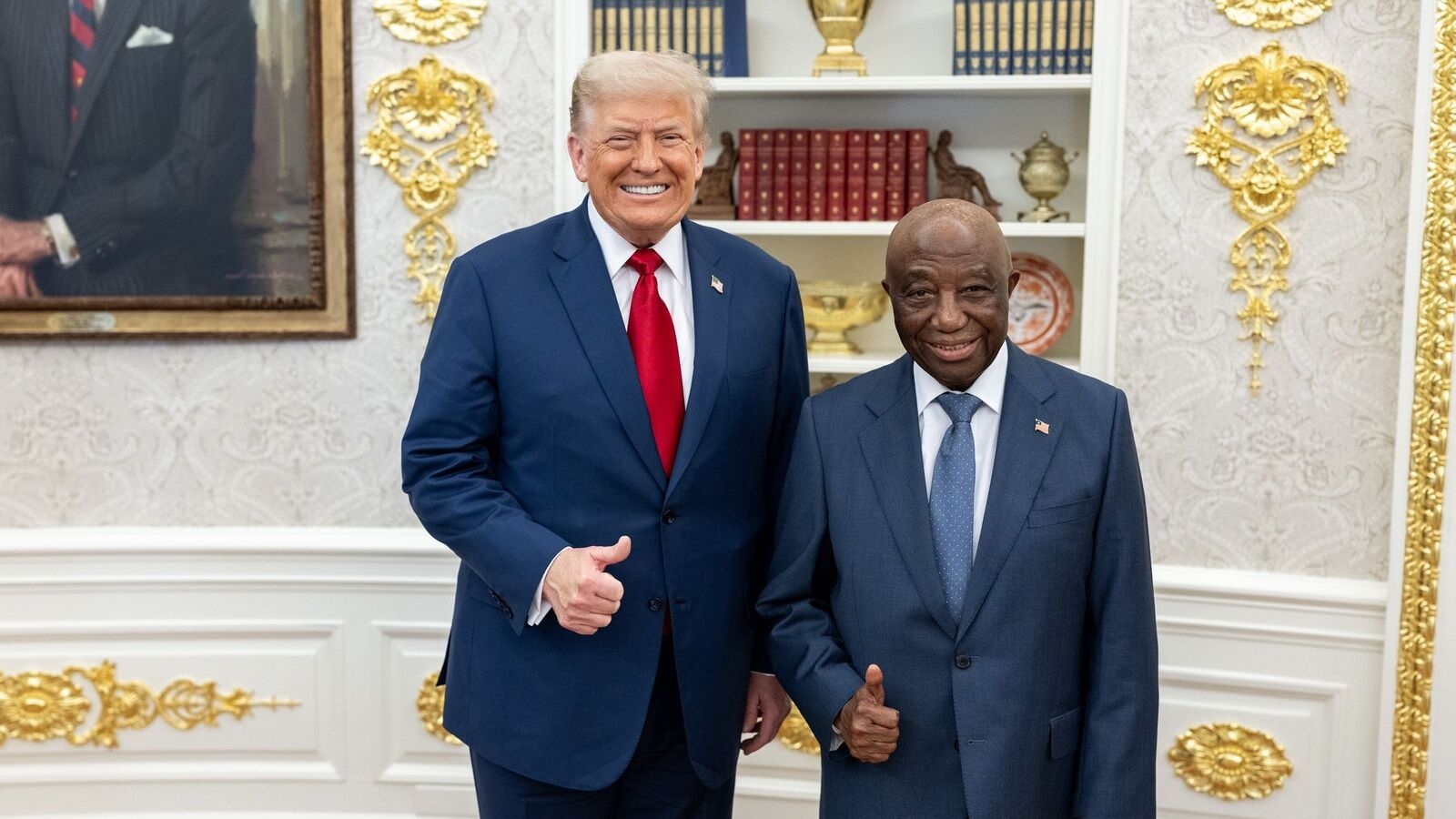 Trump praises English-speaking Liberian Prez Boakai for his ‘English'; internet says ‘no sugar coating to his ignorance'