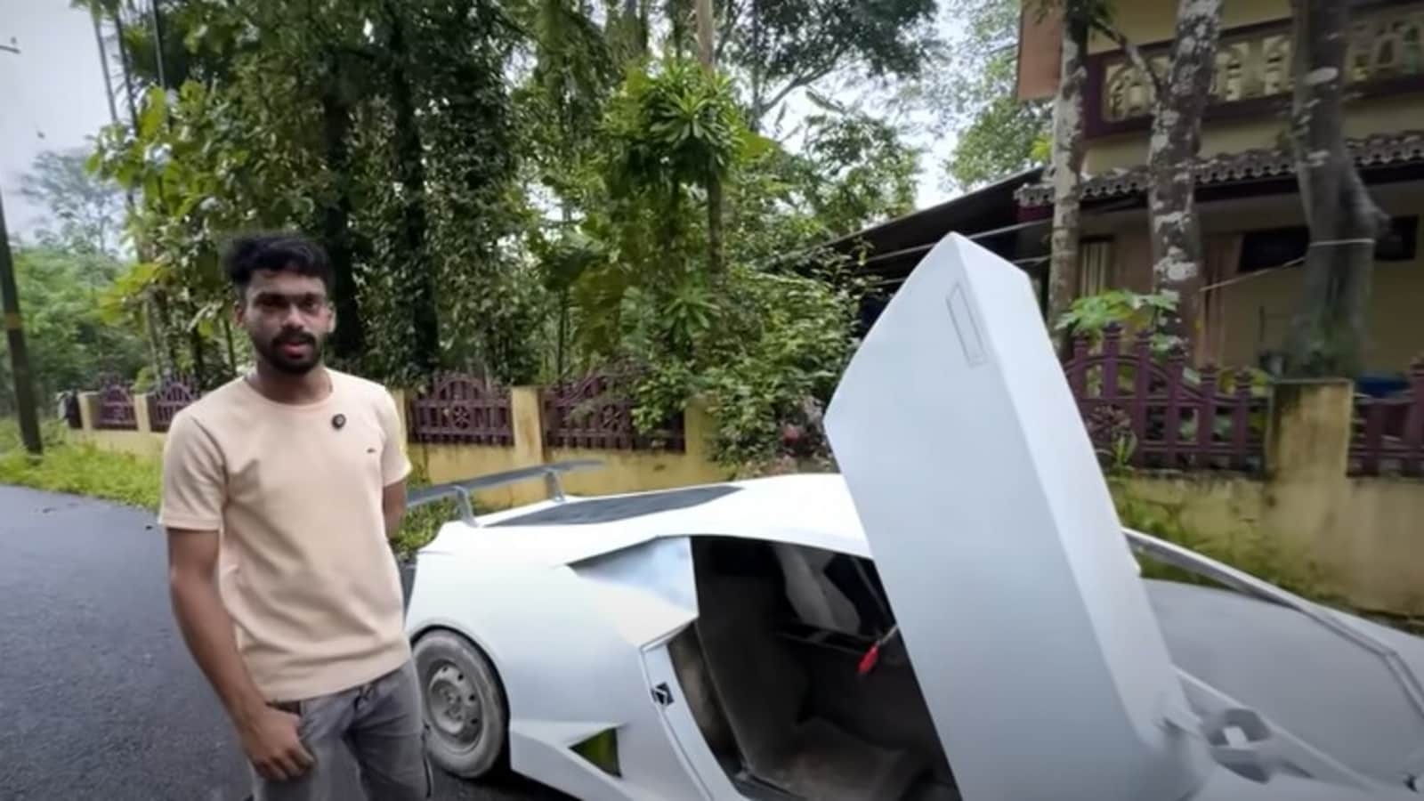 Unbelievable! Kerala man creates Lamborghini replica using scrap, Alto wheels power the dream