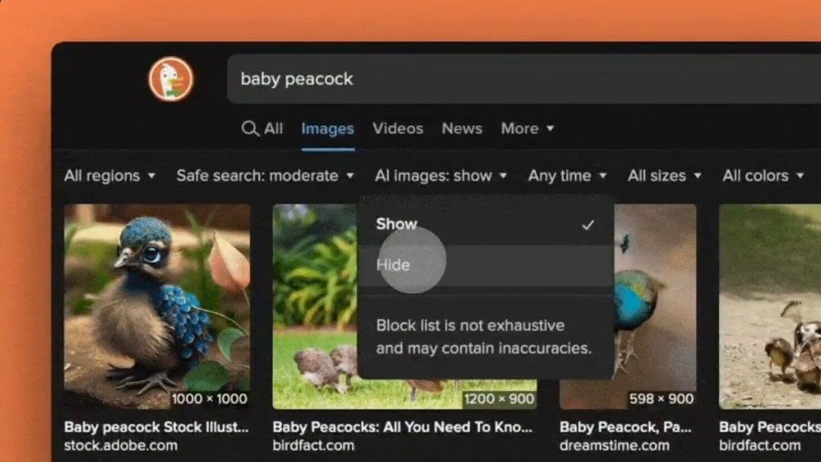 Not Google or Bing! This search engine lets you block AI images in search results