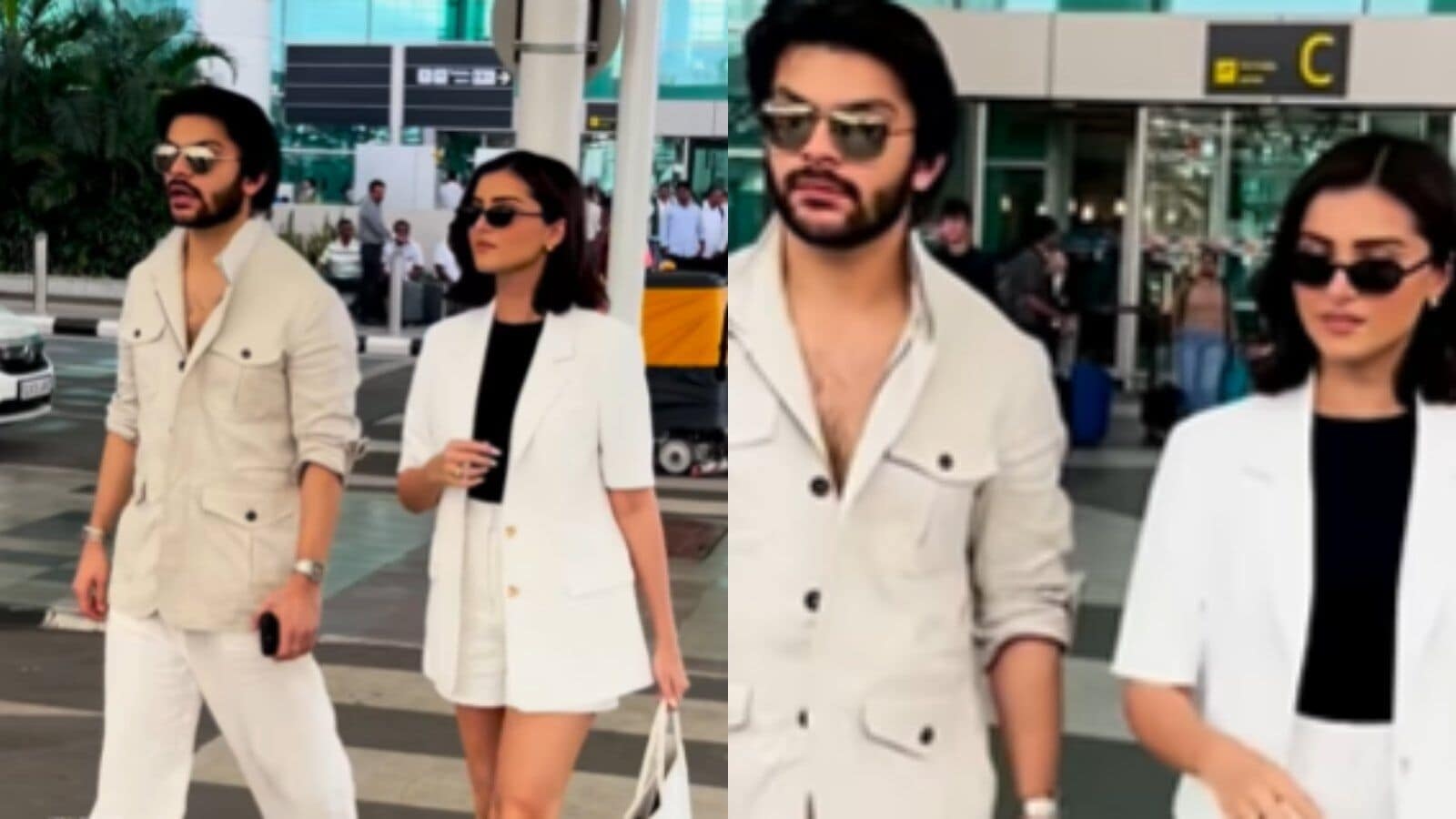 Tara Sutaria and Veer Pahariya make first public appearance after confirming relationship, internet reacts