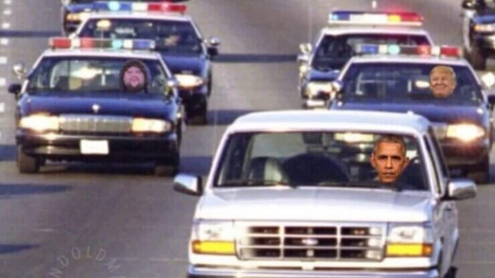 Donald Trump trolls Barack Obama with OJ Simpson meme as Russia probe origins face renewed scrutiny