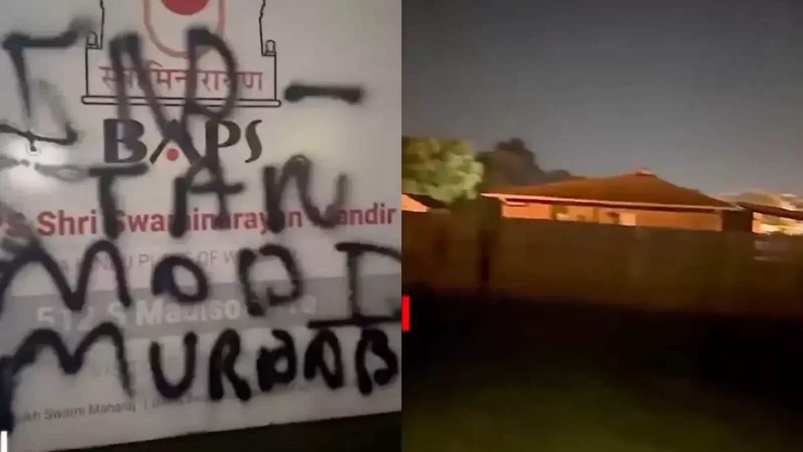 BAPS Hindu Temple in Indiana's Greenwood vandalised; Indian consulate seeks probe into ‘reprehensible' act
