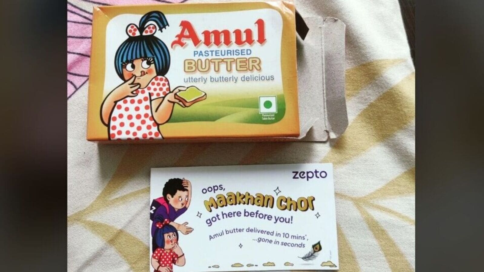 Zepto surprises customer with empty Amul butter box on Janmashtami: Social media hails 'cool marketing'