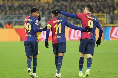 ثلاثي برشلونة "LRL" يهدد رقم "مثلث الرعب - MSN" في دوري أبطال أوروبا