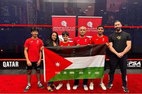 ميداليتان برونزيتان للأردن في بطولة قطر المفتوحة للسكواش