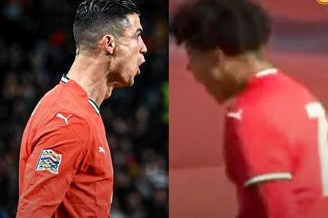 رد فعل كريستيانو رونالدو على إنجاز ابنه مع منتخب البرتغال (صورة)