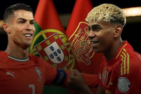 لامين بمواجهة رونالدو .. موعد ناري بين البرتغال وإسبانيا في نهائي دوري الأمم