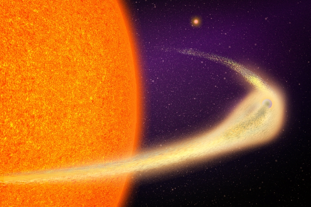 Planet on the edge: Disintegrating world with dusty tail offers rare glimpse into exoplanet death spiral