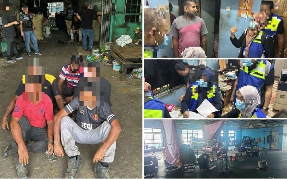 Immigration busts unlicensed workers at recycling factories in Sungai Besi