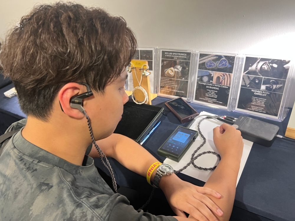 Brise Audio Fugaku, the world's most luxurious earphone system priced at RM79,000, on display at NIAV 2025