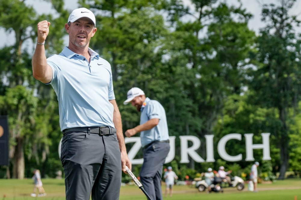 McIlroy's eagle magic keeps title defence alive at PGA Zurich Classic, but Novak and Griffin retain lead