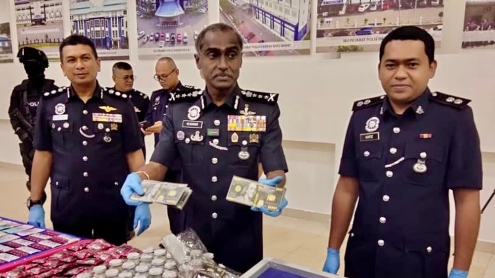 Johor police arrest five men including Singaporean, seize RM9m drugs in five-day crackdown