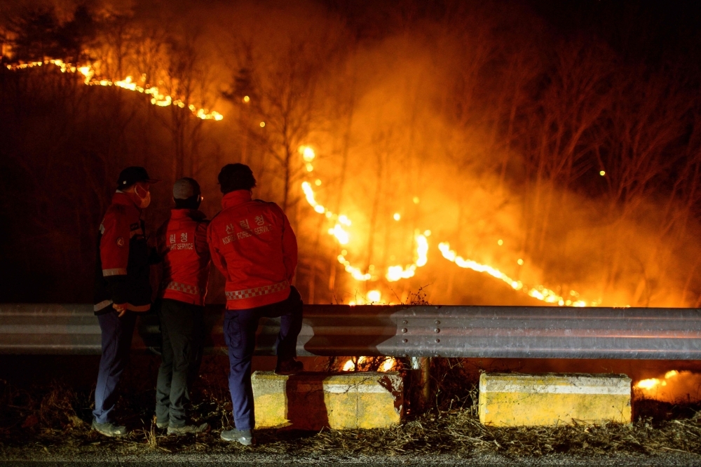 Climate change made fire conditions twice as likely in South Korea blazes, study finds